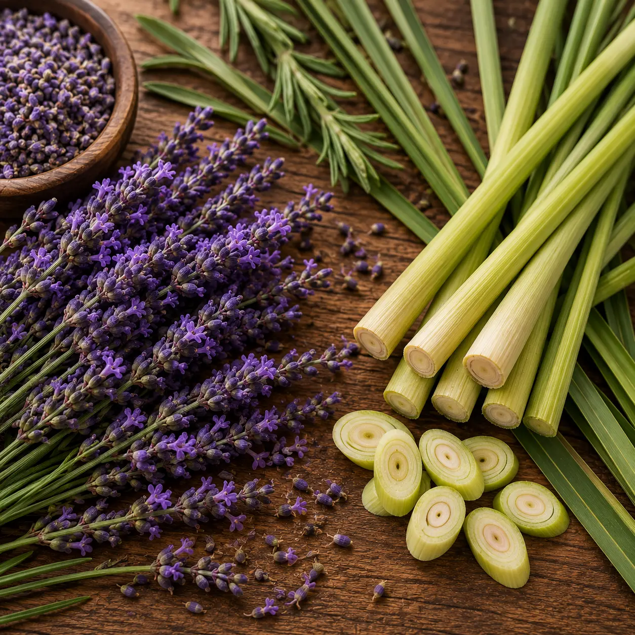 Lemongrass / Lavender handmade soap scent profile