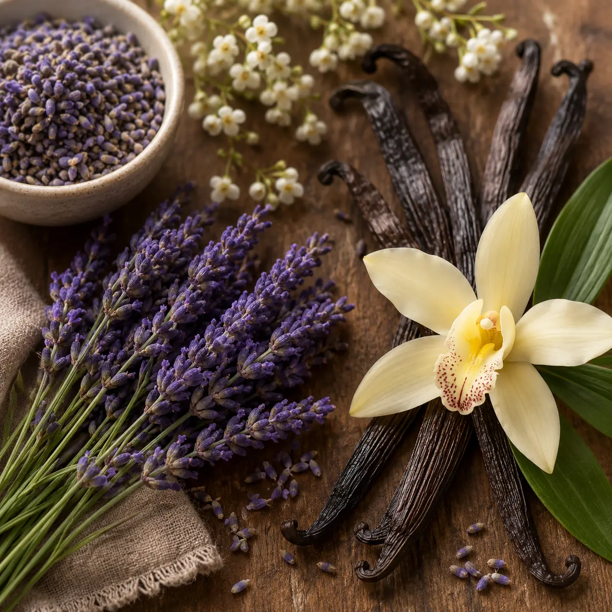 Lavender / Vanilla handmade soap scent profile